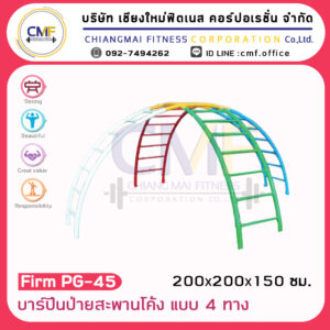 Firm-PG-45 อุปกรณ์บาร์ปีนป่ายสะพานโค้ง แบบ 4 ทาง